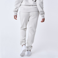 Ensemble de survêtement unisexe personnalisé en molleton écologique pour l'automne, 2 pièces, brodé, avec sweat à capuche et pantalon de jogging
