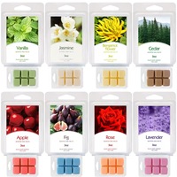 Vente directe d'usine Cube de cire de soja d'aromathérapie Chauffe-bougies parfumées et fond de cire en vrac Boîtes en PVC Cubes en vrac