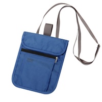 Cartera de Viaje RFID de Poliéster Resistente con Correa para el Cuello, Bolsa de Viaje, Cartera de Cuello para Viajar, Organizador de Bolsa de Viaje para Tarjetas de Crédito