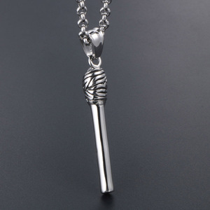 Colgante Soul Eater de acero inoxidable, collar con diseño de palo de gasa de química, joyería de moda para mujer SP589 - Product Image 2