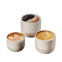 Tasse à expresso et à thé en céramique vintage, couleur unie, design japonais/minimaliste, pour le bureau et la maison