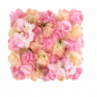 Panneau mural de fleurs artificielles en maille pour fond de mariage, vitrine, événementiel, DIY, avec roses et hortensias mélangés