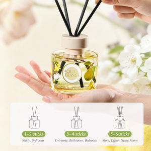 Juego de difusor de caña de lujo de 110ml con fragancia de aroma fresco de larga duración Idea de regalo Premium - Product Image 5