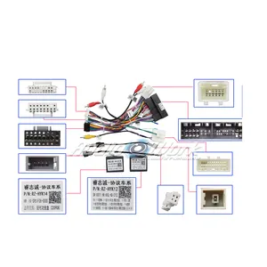 Arnés de Cables de marco de alambre estéreo para coche para HYUNDAI SONTA 9 2015-2017 pantalla auto radio fascia