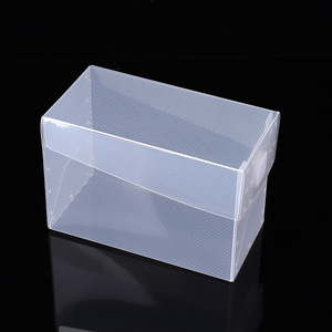 Boîte en plastique transparente personnalisée boîte cadeau PVC automatique à fond crochet boîte d'emballage RPET dégradable - Product Image 6