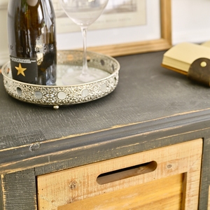 INNOVA Rustic Farmhouse Panel Style <b>Wooden</b> <b>Storage</b> <b>Cabinet</b> for Home 8 Drawers 1 Door Entry Hotel Living Room Furniture - Product Image 5