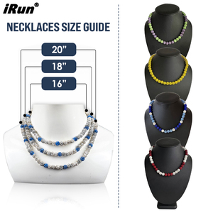 Collar Deportivo Personalizado <span class=keywords><strong>IRun</strong></span> con Cuentas de Cristal y Pedrería para Jugadores de Béisbol, Amantes y Fans - Product Image 4