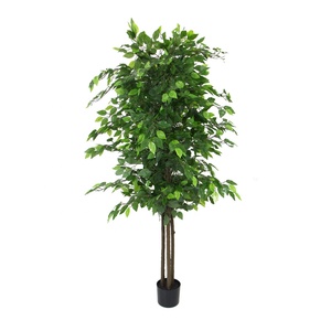 Para Uland, arbustos artificiales de tela de alta simulación, planta preservada de árbol para decoración de puerta delantera - Product Image 1