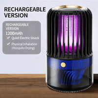 Lampe anti-moustiques électrique à succès, piège à ondes lumineuses, source de lumière UV, indice de protection IP33, rechargeable par USB, portable, pour usage extérieur
