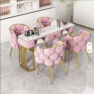 Nuevo Equipo de Manicura Moderno y de Lujo, Mesa de Manicura Doble para Salón de Uñas, Muebles Metálicos para Salón de Belleza - Product Image 3