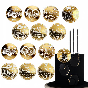 Adorno de acrílico para tartas, para decorador de pasteles, Feliz Día del Padre, Amor Mamá, Soporte para tartas y decoración de cupcakes - Product Image 3