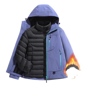 Chaqueta Cortavientos Kongshan para Mujer, Impermeable, Cálida, 3 en 1, Traje de Montañismo para <span class=keywords><strong>Hombre</strong></span> - Product Image 5