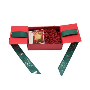 Customizable Luxury Christmas Gift <b>Boxes</b> with Ribbon Decoration Modern Style Recycled Materials Eco-Friendly and Stylish - Product Image 4