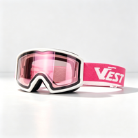Masques de ski personnalisés avec logo, lentilles magnétiques, anti-buée, lunettes de snowboard, sangle personnalisée, revêtement de lentilles, masques de ski