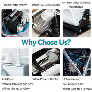 Fauteuil dentaire moulé par injection promotionnel – Fauteuil dentaire économique avec système de contrôle de base pour les professionnels soucieux de leur budget - Product Image 5