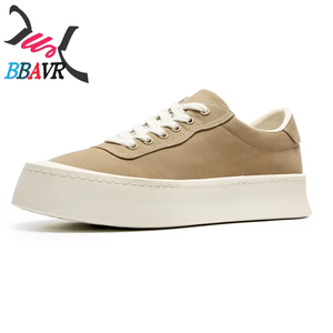 Zapatos de Tabla Antideslizantes Ligeros y Transpirables para Hombre con Suela de Goma y Plataforma Negra para Verano Casual - Product Image 1