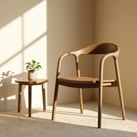 Chaise de salle à manger en bois, chaise de café décontractée, fauteuil simple, chaise de bureau, vente en gros, mobilier nordique solide, mobilier moderne en bois