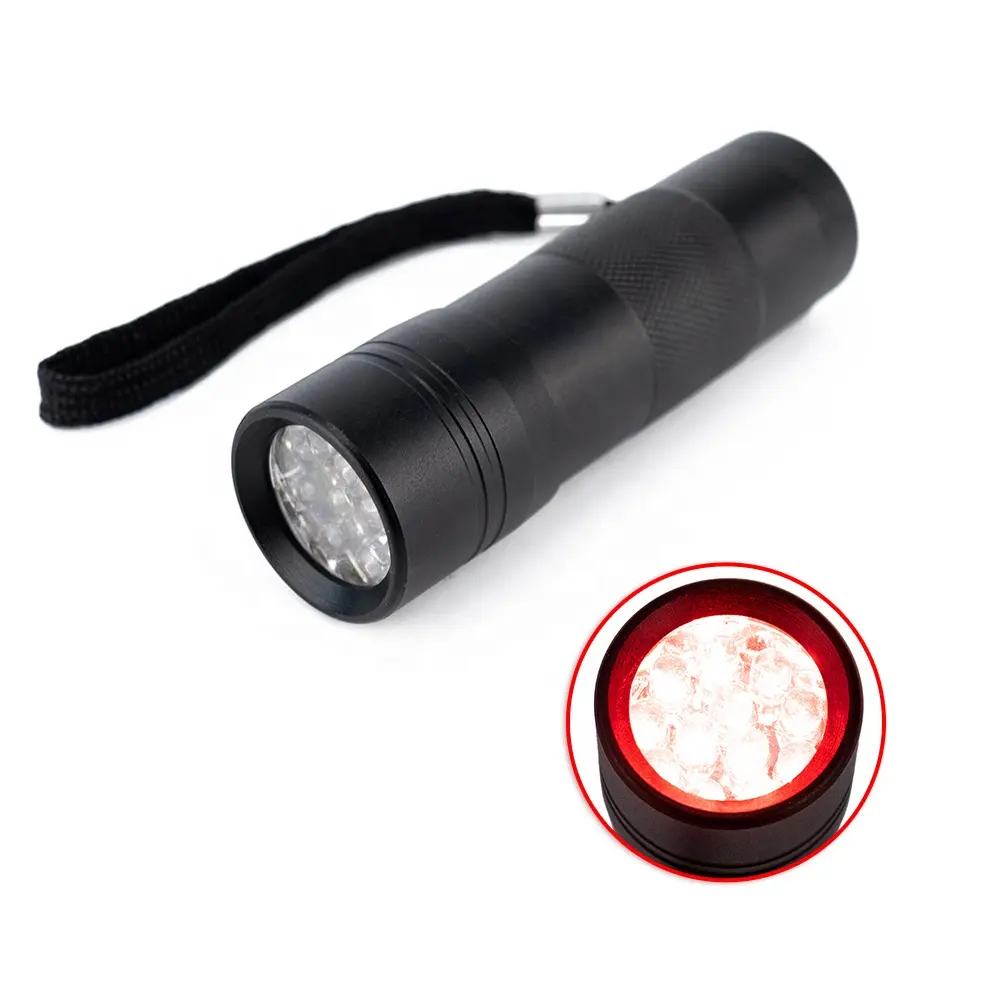 620nm 625nm Red Light Night Vision Easy Use Medical Infrared LED Torch Mini Red LED Flashlight