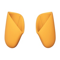 ExtremeRate Precaución Amarillo Reemplazo Mango Empuñaduras Funda DIY Empuñadura de mano Carcasa para Nintendo Switch Pro Controller