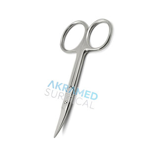 Tijeras profesionales para manicura al por mayor con hoja afilada de acero inoxidable tijeras curvas para cutículas para uso en belleza - Product Image 2