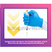 WEIAI Micropipette de laboratoire Pet IVD Volume fixe Pette Pointant Échantillonneur de distribution 5/10ul/50ul/100ul/200ul/300ul Mini Pipette