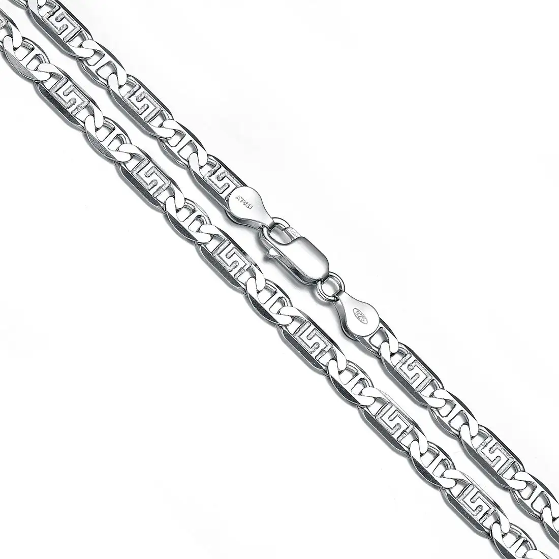 Nuova catena da uomo in argento sterling S925 da 20 pollici di alta qualità catena da uomo in argento sterling 925 fai da te