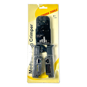 คีมย้ำสายแลนอเนกประสงค์ Rj45 Rj12 Rj11 Rj9 แบบ 4p 8p 6p พร้อมเครื่องทดสอบสายแลน - Product Image 4