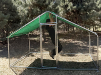 Poulailler de jardin 6*3*2m, robuste, en métal, pour l'élevage de volailles, cage à poulets