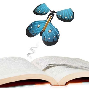 Jouet Papillon Volant Magique pour Enfants en Plastique ABS, Simulation de Carte, <span class=keywords><strong>Blague</strong></span> Amusante, Cadeau Créatif, Fonction Sonore Fleur - Product Image 2