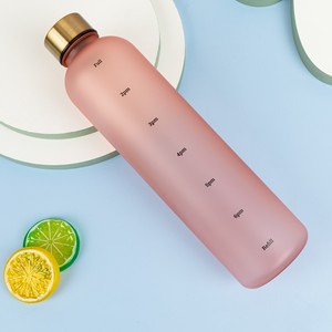 Bouteille d'eau en plastique givrée colorée à dégradé de couleurs pour le sport et la gym, idéale pour l'extérieur - Product Image 2