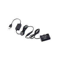 Batería Ficticia LP-E6 + Cable USB de Refuerzo Individual para Canon EOS 5D2 5D3 5D4 6D 6D2 60D 7D 7D2 70D 80D 90D 5DS R R5 R6