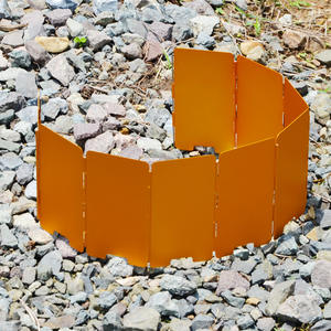 Panneau coupe-vent pliable en alliage d'aluminium, 9 pièces, léger et portable, pour 1 à 2 personnes, pour le camping en plein air - Product Image 1