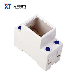 Factory 2P Single Phase Electric Energy Meter Shell Plastic Power Meter Case Housing Terminal 35mm Din Rail Installation