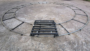 Rail de guidage incurvé en acier inoxydable léger, <span class=keywords><strong>forme</strong></span> un <span class=keywords><strong>cercle</strong></span> complet, taille de <span class=keywords><strong>cercle</strong></span> optionnelle - Product Image 4