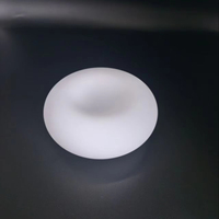 Abat-jour en verre soufflé givré blanc laiteux sur mesure, vente en gros, abat-jour suspendu pour luminaire de plafond