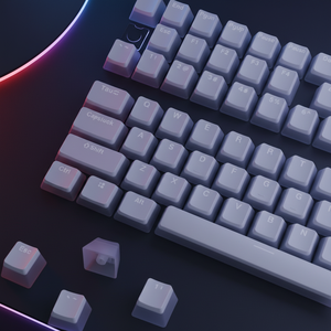 Tecsee White Top Print OEM Profile Backlit Pudding <strong>Keycaps</strong> Keyset Double <strong>Cherry</strong> <strong>MX</strong> Pudding <strong>Keycaps</strong> - Product Image 1