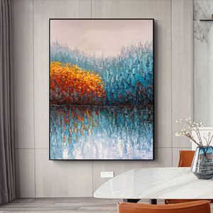 Cảnh biển vẽ tay bức tranh sơn dầu hiện đại ba chiều sóng hoàn toàn thủ công treo vải nghệ thuật cho phòng khách kim loại - Product Image 3