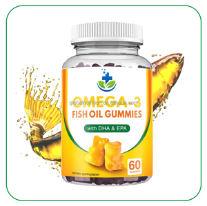 Veganistische Kruiden Visolie Gummies Voedingssupplement Epa Dha Levertraan Gummies Oem Omega 3 Visolie Gummy - Product Image 1