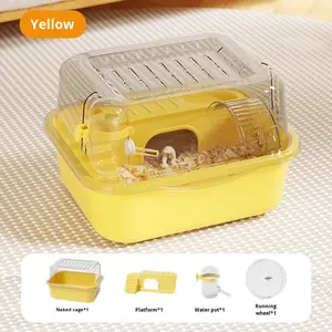 Cage pour <span class=keywords><strong>hamster</strong></span> doré Grand espace Plateau à boutons solide en plastique écologique Capacité de 5kg Fournitures de luxe pour animaux de compagnie Quantité minimale de commande - Product Image 6