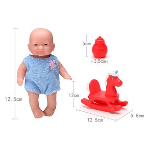 Heap 5 Inch Aby oll born ebborn ilicono Fo <span class=keywords><strong>mini</strong></span> bebé <span class=keywords><strong>reborn</strong></span> de silicona para wewborn con caballo balancín - Product Image 5