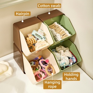 Custom Logo Large-Capacity Cartoon <b>Tea</b> Bag Coffee Milk Storage Storage <b>Box</b> Home Desktop Coffee Snacks Plastic Storage <b>Box</b> - Product Image 5