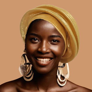 Nouveau turban <span class=keywords><strong>africain</strong></span> multicouche exagéré pour <span class=keywords><strong>femme</strong></span> musulmane, idéal pour mariage, plage, fête et activités en extérieur - Product Image 3