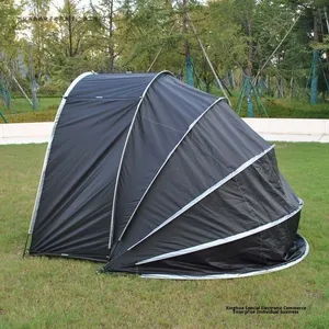 Carpa de Viaje Aislada para las Cuatro Estaciones, <span class=keywords><strong>Plegable</strong></span>, <span class=keywords><strong>Impermeable</strong></span>, para 4 Personas, con una Habitación y 2 Puertas, Fabricada con Tela Oxford 210D, para Montar en el Automóvil - Product Image 2