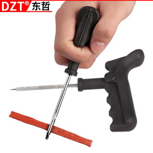 Kit d'outils de réparation de pneus Dzt, ensemble de 8 pièces avec bandes de réparation pour la réparation d'urgence des pneus de voiture - Product Image 1