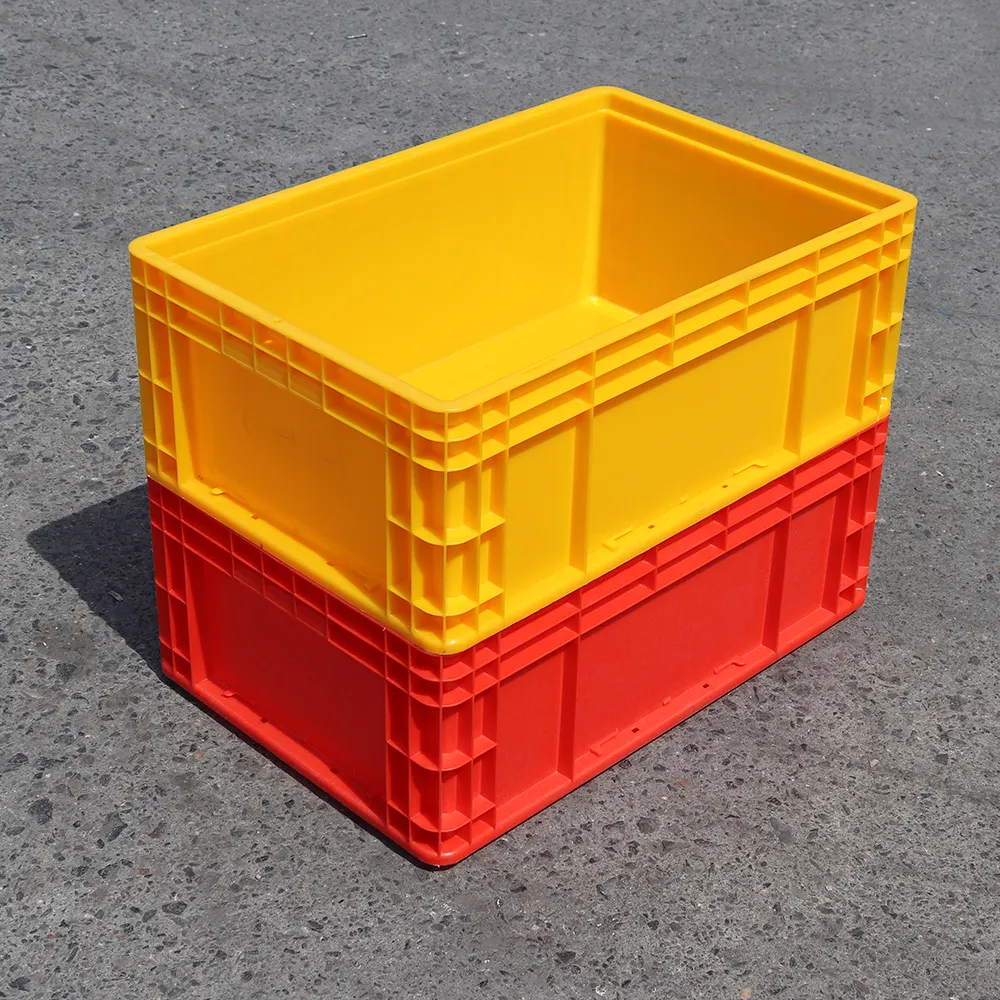 Linhui PP Manufacturer For Storage Transportation Tool Storage Foldable Crates Pastel Hdpe Transport Plastic Turnover Box