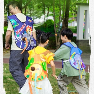 Ensemble de <span class=keywords><strong>jeu</strong></span> de dodgeball ultime en plein air pour enfants activité d'entraînement sportif avec gilets à balles collantes cible attraper les enfants - Product Image 4