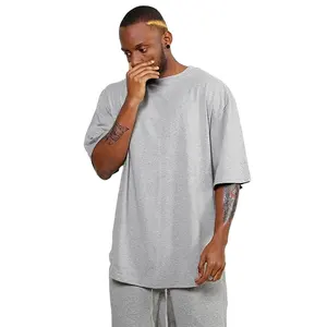 Maxgarment High Quality Custom Printing Men Casual Clothes Tee Long Bottom Oversized T Shirt
