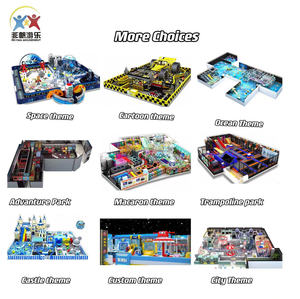 Aire de jeux intérieure commerciale à 2 étages, château gonflable, toboggan, piscine à balles avec espace de repos, centre de jeux pour enfants en centre commercial, OEM ODM - Product Image 6