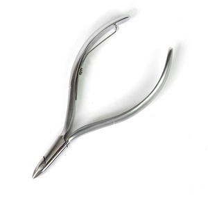Cortador de metal profesional al por mayor para pedicura, cortador de uñas para pies encarnados original de fábrica, pinzas para cutículas en color cromado dorado - Product Image 4