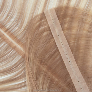 Extensions de cheveux Genius Weft, cheveux vierges Remy 100% humains, extensions à double injection PU, trame invisible, trame papillon - Product Image 2